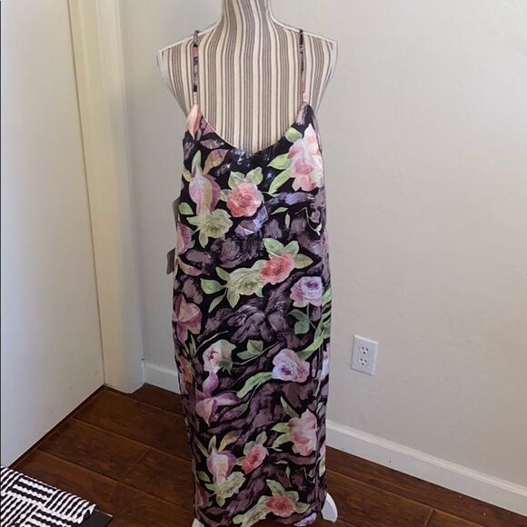 ASOS Multi Floral Print Dress Feminine Contemporary Boho Vibrant Colorful - Picture 1 of 7